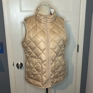 Kate Spade Gold Quilted Vest
